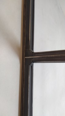 Verrière style industriel / Porte battante / Finition fer brut patiné