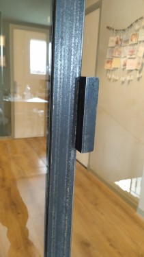 Verrière style industriel / Porte battante / Finition fer brut patiné