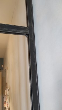 Verrière style industriel / Porte battante / Finition fer brut patiné