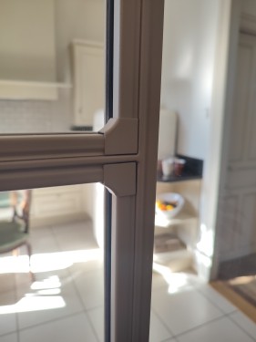 Verrière style art déco / Porte battante Porte coulissante / Finition thermolaquée
