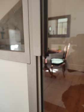 Verrière style art déco / Porte battante Porte coulissante / Finition thermolaquée